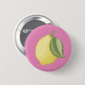 Pink Lemonade Party Button Badge (Voorkant /achterkant)