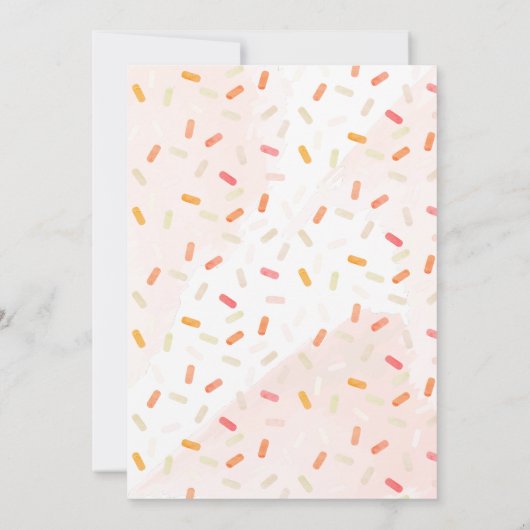 Pink Lemonade Popsicle Girl Baby shower Kaart (Achterkant)