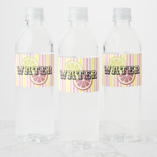 Pink Lemonade Waterfles Etiket (Flessen)