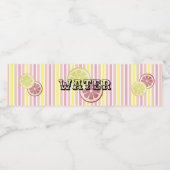 Pink Lemonade Waterfles Etiket (Enkel label)