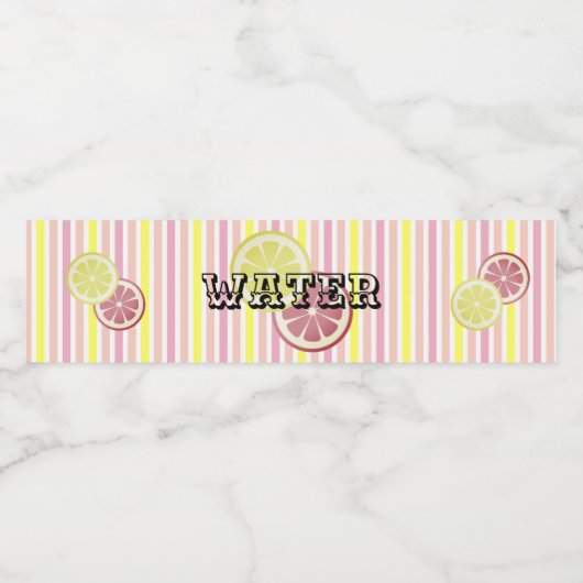 Pink Lemonade Waterfles Etiket (Enkel label)