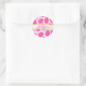 Pink Lemons Lemonade Summer Fruit Waterverf Favor Ronde Sticker (Tas)
