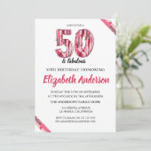 Pink Leopard Brush Stroke 50 en fantastische verja (Staand voorkant)