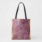 Pink Leopard Camo Animal Print Pattern  Tote Bag (Voorkant)