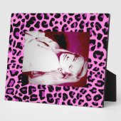 Pink Leopard Photo Plaque Fotoplaat (Zijkant)