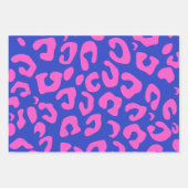 Pink Leopard Print Afstuderen Inpakpapier Vel (Voorkant 3)