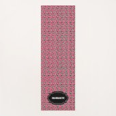 PINK LEOPARD PRINT milieuvriendelijk Yoga Mat (Voorkant)