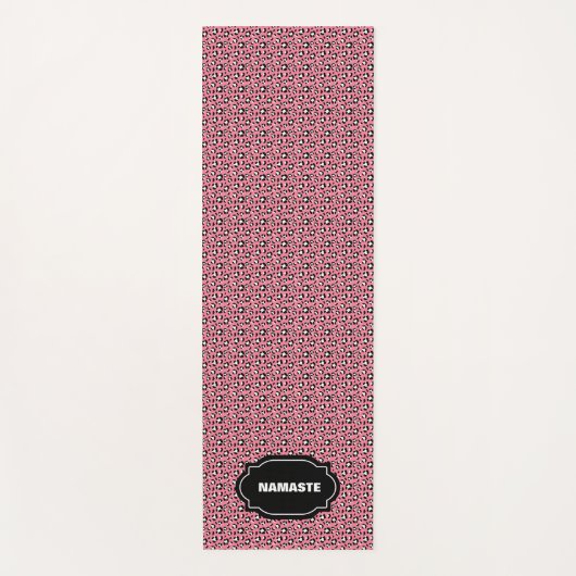 PINK LEOPARD PRINT milieuvriendelijk Yoga Mat (Voorkant)