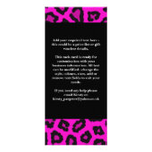 Pink Leopard Print Rack Kaart (Achterkant)