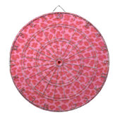 Pink Leopard Skin Dart Board Dartbord (Voorkant)