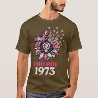 Pink Leopard Sunflower Feminism Feminist Reproduct T-shirt