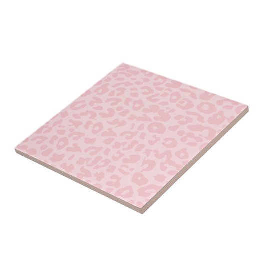 Pink Leopard Tegeltje (Zijkant)
