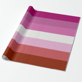 Pink Lesbian Pride Flag Cadeaupapier