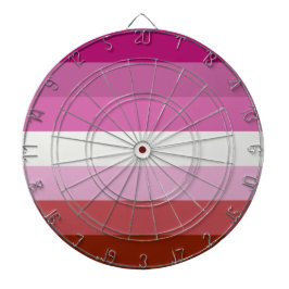 Pink Lesbian Pride Flag Dartbord