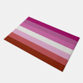 Pink Lesbian Pride Flag Deurmat (Schuin)
