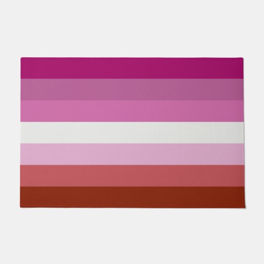Pink Lesbian Pride Flag Deurmat (Voorkant)