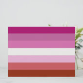Pink Lesbian Pride Flag Kaart (Staand voorkant)