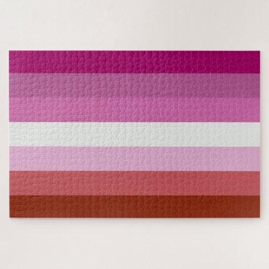 Pink Lesbian Pride Flag Legpuzzel (Horizontaal)