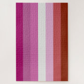 Pink Lesbian Pride Flag Legpuzzel (Verticaal)