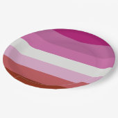 Pink Lesbian Pride Flag Papieren Bordje (Gekanteld)