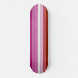 Pink Lesbian Pride Flag Persoonlijk Skateboard