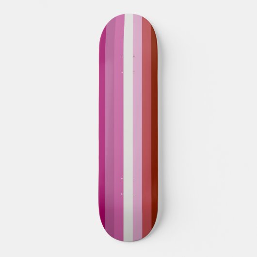 Pink Lesbian Pride Flag Persoonlijk Skateboard (Voorkant)