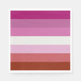 Pink Lesbian Pride Flag Servet