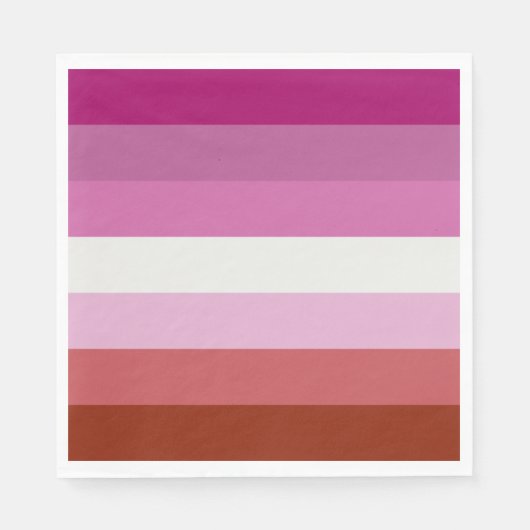 Pink Lesbian Pride Flag Servet (Voorkant)