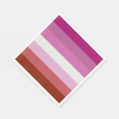 Pink Lesbian Pride Flag Servet (Hoek)