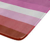 Pink Lesbian Pride Flag Snijplank (Hoek)