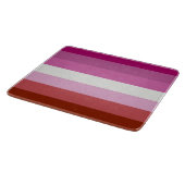 Pink Lesbian Pride Flag Snijplank (Hoek)