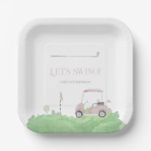 Pink let’s par t-shirt Golf Verjaardag