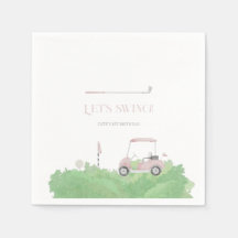 Pink let’s par t-shirt Golf Verjaardag