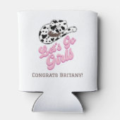 Pink Let's Go Meisjes Bachelorette Vrijgezellenfee Blikjeskoeler (Achterkant)