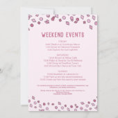 Pink Let's Go Meisjes Nashville Bachelorette Party Kaart (Achterkant)