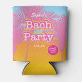 Pink Let's Go Party Blikjeskoeler (Voorkant)