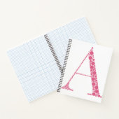 Pink Letter A Journal – Minimal Aesthetic Notebook Notitieboek (Binnen)