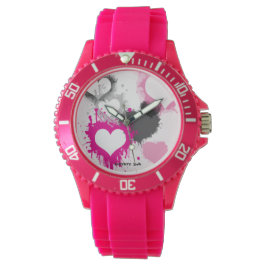 PINK LIBERTY DOG WATCH - JEWELRY HORLOGE