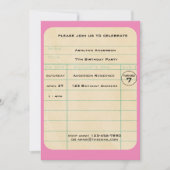 Pink Library Kaart Verjaardag (Voorkant)