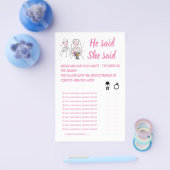 PINK LIEFDE HIJ ZEI DAT ZE KAART VAN DE SHOWER GAM (Enkel)