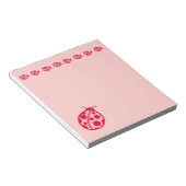 Pink Lieveheersbeestjes Notitieblok (Schuin)