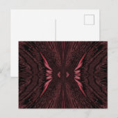 Pink Light Butterfly Briefkaart (Voorkant / Achterkant)