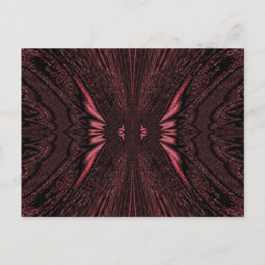 Pink Light Butterfly Briefkaart (Voorkant)