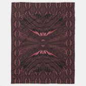 Pink Light Butterfly Fleece Deken (Voorkant)