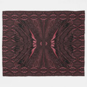 Pink Light Butterfly Fleece Deken (Voorkant (Horizontaal))