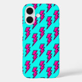 Pink Lighting Volt Mobile Phone Case 80s Design (Achterkant)