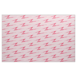 Pink Lightning Bolts Fabric Stof