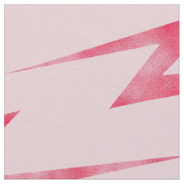 Pink Lightning Bolts Fabric Stof