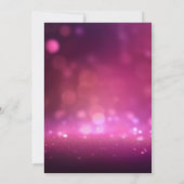 Pink Lights vrijgezellenfeest Kaart (Achterkant)