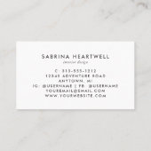 Pink Lilac Gray Terrazzo Pattern Interior Design Visitekaartje (Achterkant)